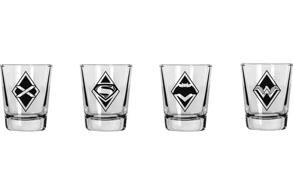 DC COMICS - Batman vs Superman Mini Glasses Set (4) - Figurine